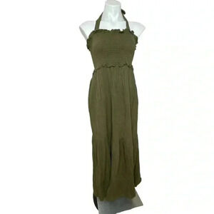 Rebecca Taylor La Vie maxi cotton halter maxi dress size medium